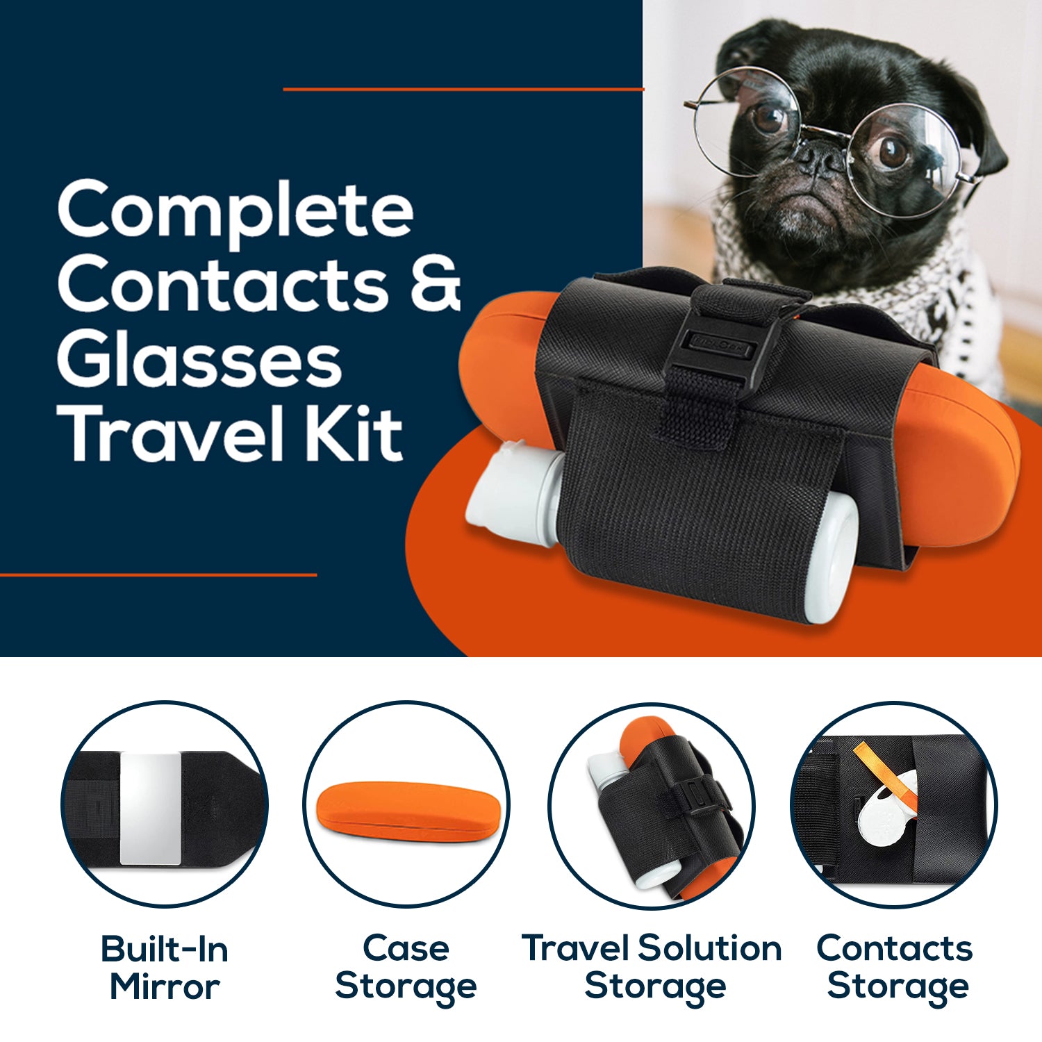 Mini Travel Contact Lens Organizer Kit - NinjaNew en 2023  Kit de voyage,  Lentille de contact, Accessoires pour lunettes